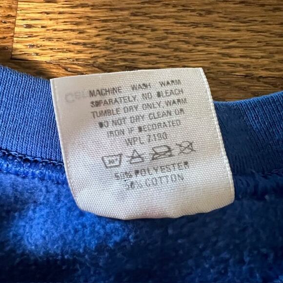 VTG 80s Miller Sanibel Island Crewneck Sweatshirt Adult L Blue Sailing Ocean USA - Picture 8 of 9